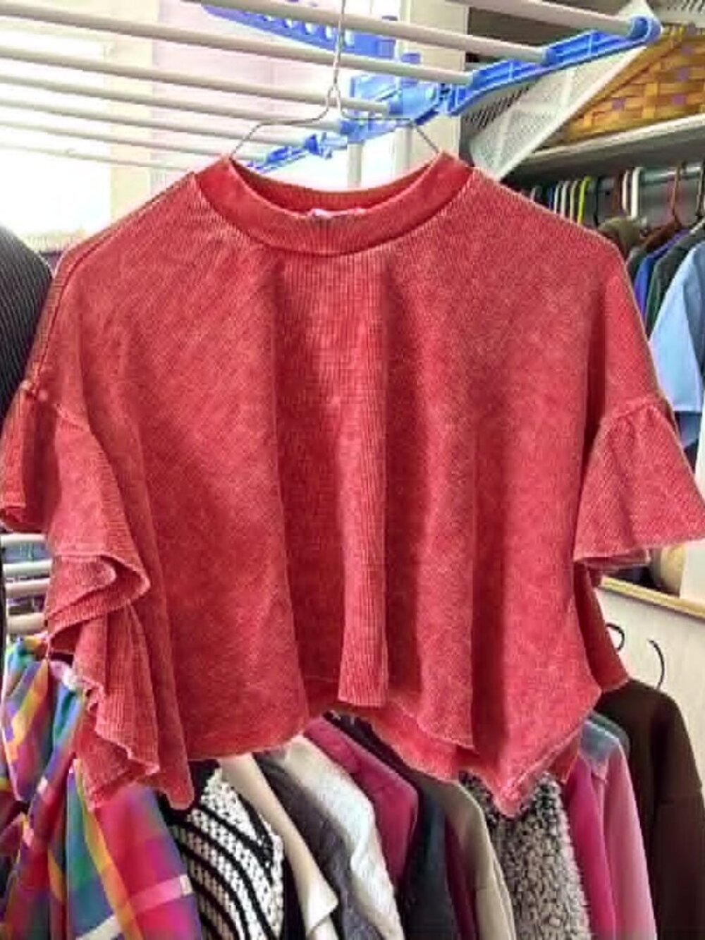 Ruffled crop top